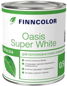Краска OASIS SUPER WHITE белая гл/мат 0,9л