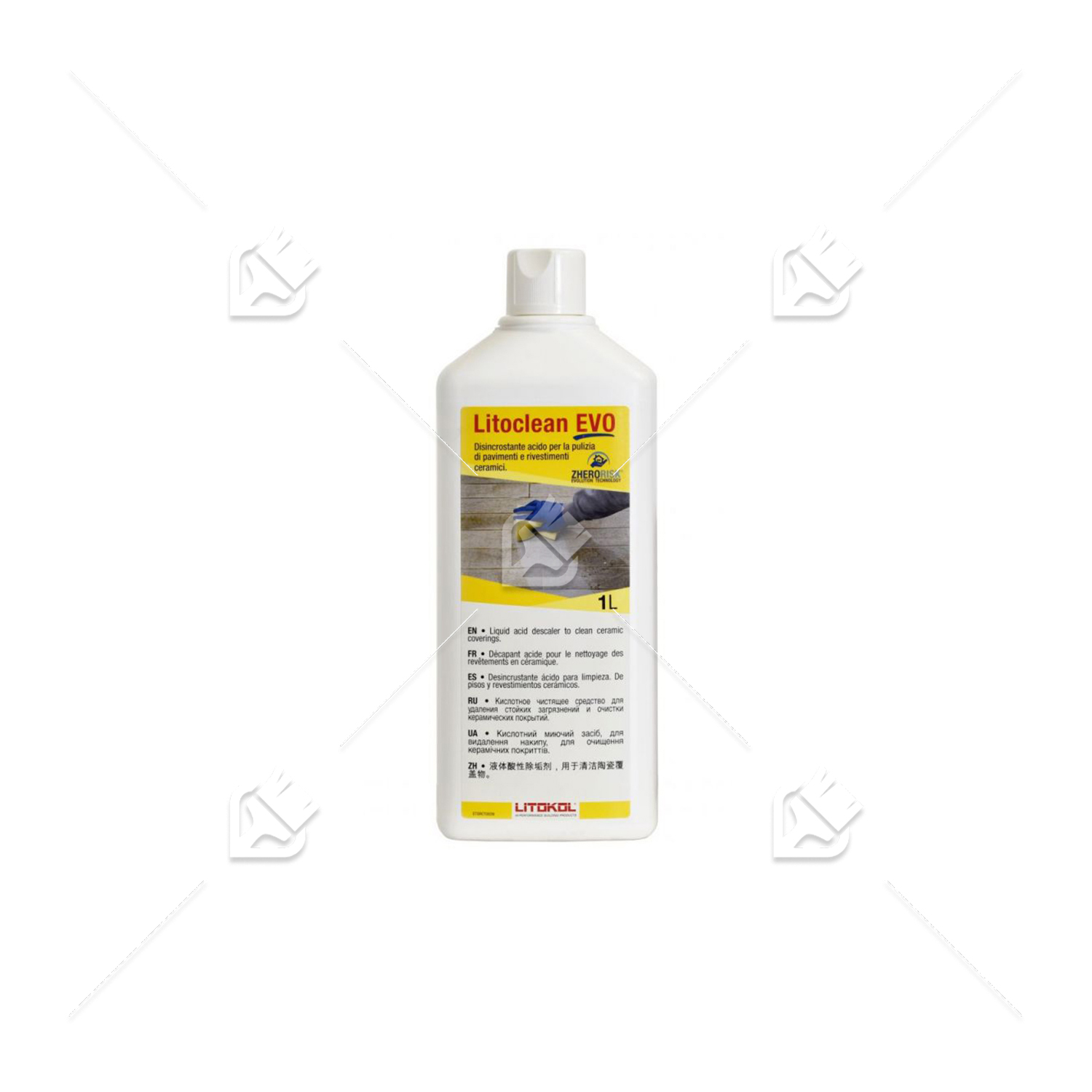 Очиститель цементной затирки для керамики Litokol Litoclean evo 1 л.