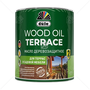Масло деревозащитное для террас и садовой мебели Dufa Wood Oil Terrace серый 0,9л