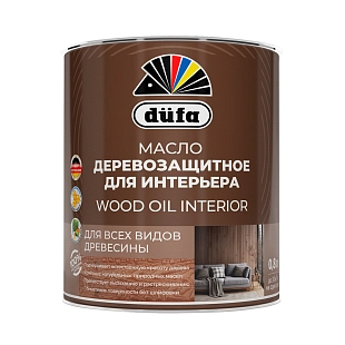 Масло деревозащитное для интерьера Dufa Wood Oil Interior полуматовое бесцветное 0,8 л