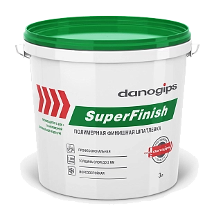 Шпатлевка для внутренних работ полимерная Danogips SuperFinish 11 л.